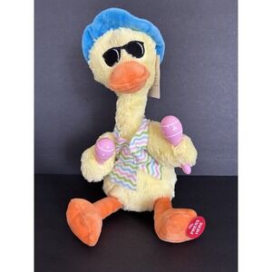 Cottondale Easter Animated Yellow Duck Maracas Dancing Musical Hot Hot Hot NEW